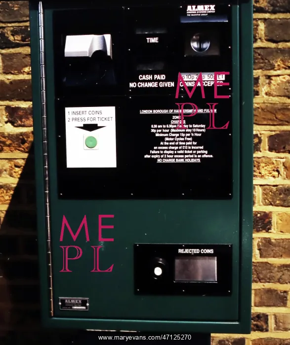 : Parking ticket vending machine, London : Parking ticket vending machine, London