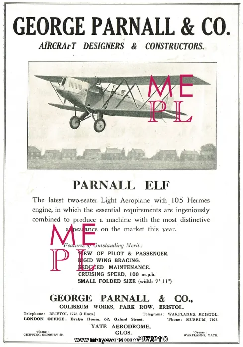 : Parnall Elf Two Seater Light Aeroplane : Parnall Elf Two Seater Light Aeroplane