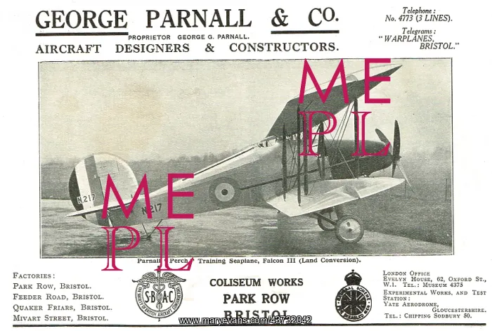  : Parnall Perch Training Seaplane