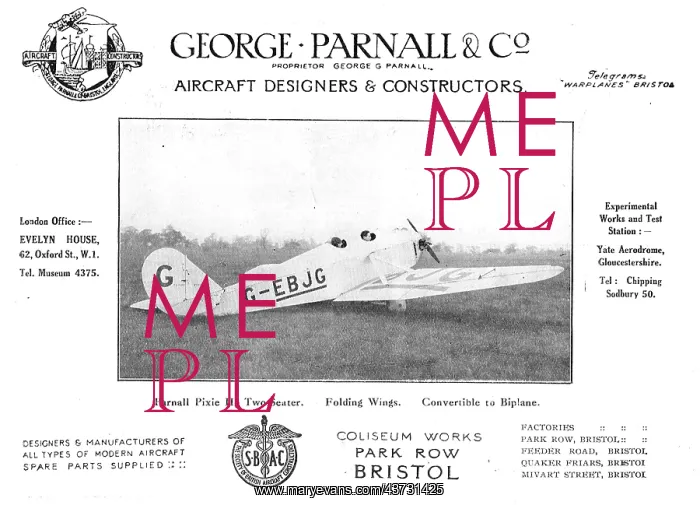 : Parnall Pixie III. G-EBJG : Parnall Pixie III. G-EBJG