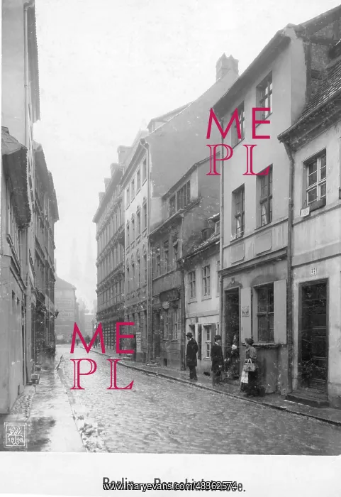 : Parochialstrasse in Berlin, 1898 : Parochialstrasse in Berlin, 1898