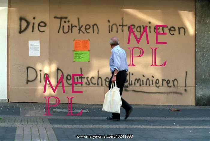 : Parole against xenophobia in Solingen : Parole against xenophobia in Solingen