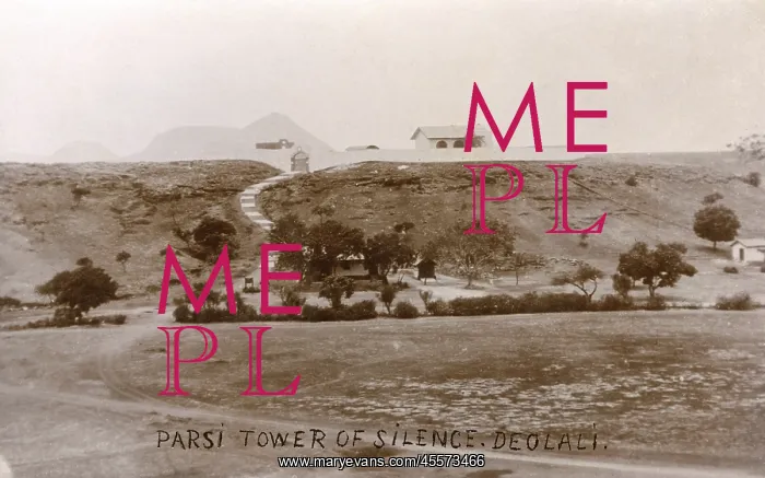 : The Parsi (Zoroastrian) Tower of Silence at Deolali : The Parsi (Zoroastrian) Tower of Silence at Deolali