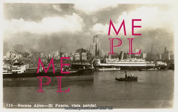 : Partial view of the Port, Buenos Aires, Argentina : Partial view of the Port, Buenos Aires, Argentina