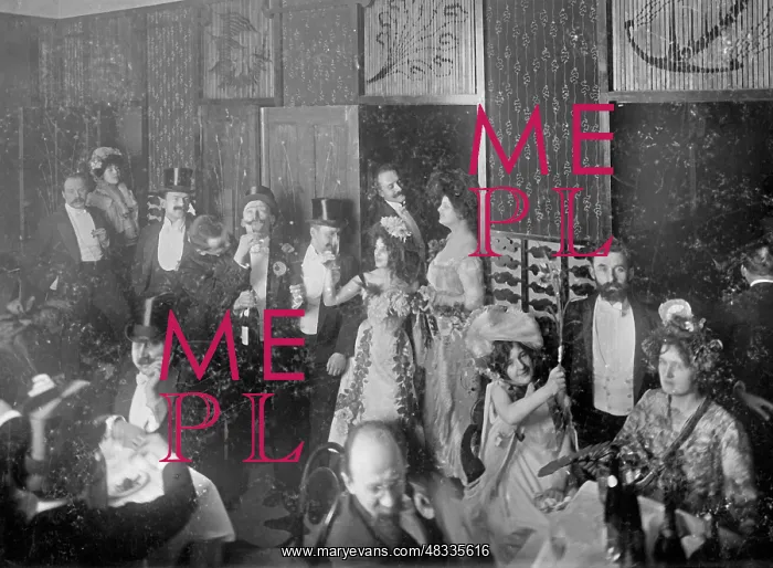 : Participants of a carnival in Berlin, 1902 : Participants of a carnival in Berlin, 1902