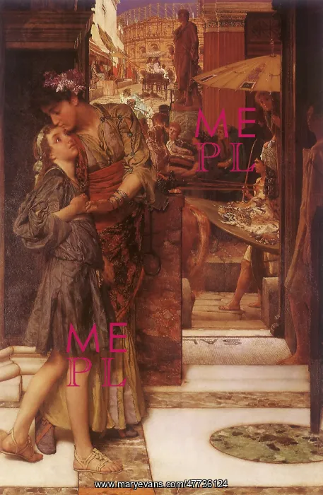 : The Parting Kiss, by Alma-Tadema : The Parting Kiss, by Alma-Tadema
