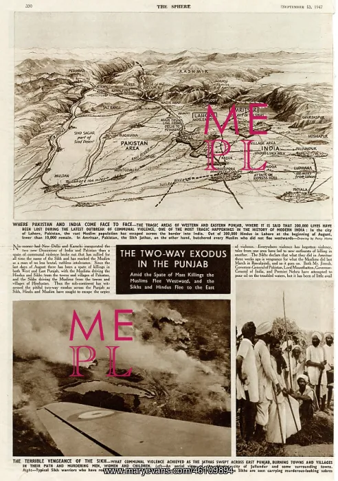 : Partition in India - Two Way exodus in the Punjab : Partition in India - Two Way exodus in the Punjab
