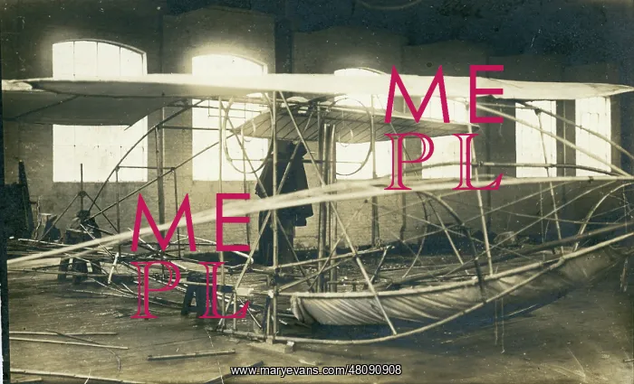 : A partly-built Baden-Powell ?Quadruplane? c.1910-1911 : A partly-built Baden-Powell ?Quadruplane? c.1910-1911