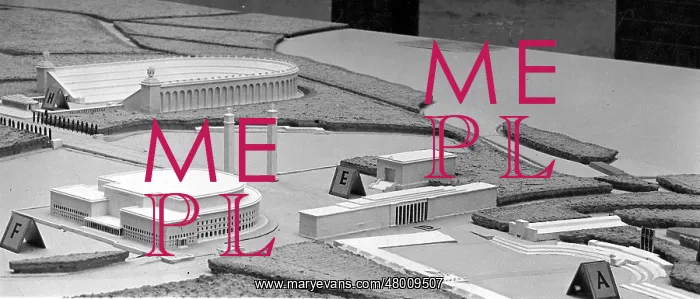 : Parts of the Party Rally Grounds in the model : Parts of the Party Rally Grounds in the model