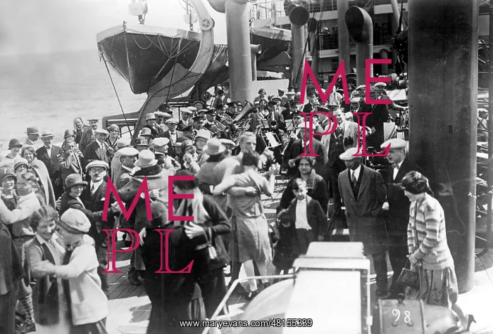 : Party on board the passenger ship Bremen, 1929 : Party on board the passenger ship Bremen, 1929