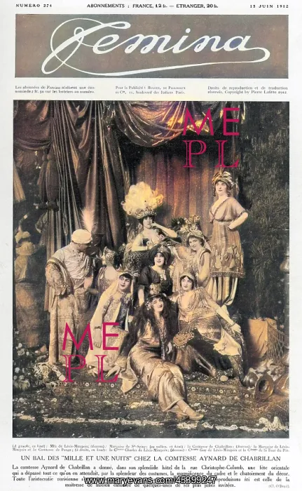 : Party hosted by the Countess of Aynard Chabrillan : Party hosted by the Countess of Aynard Chabrillan