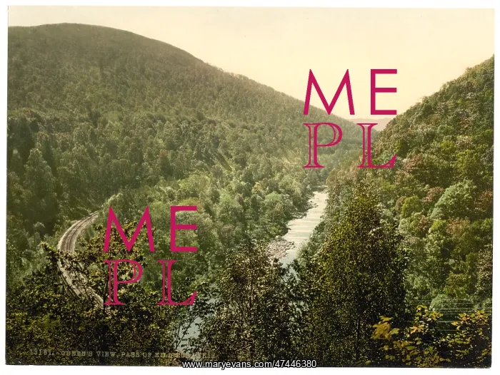 : Pass of Killiecrankie, Queen's View, Scotland : Pass of Killiecrankie, Queen's View, Scotland