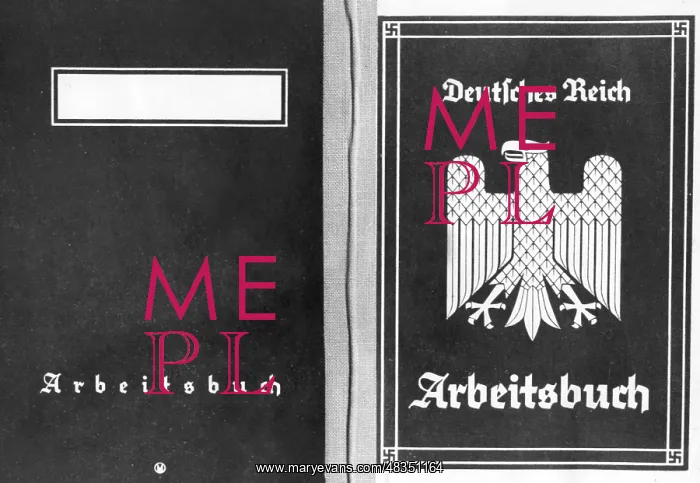 : Pass of the Reich Labor Service, 1935 : Pass of the Reich Labor Service, 1935