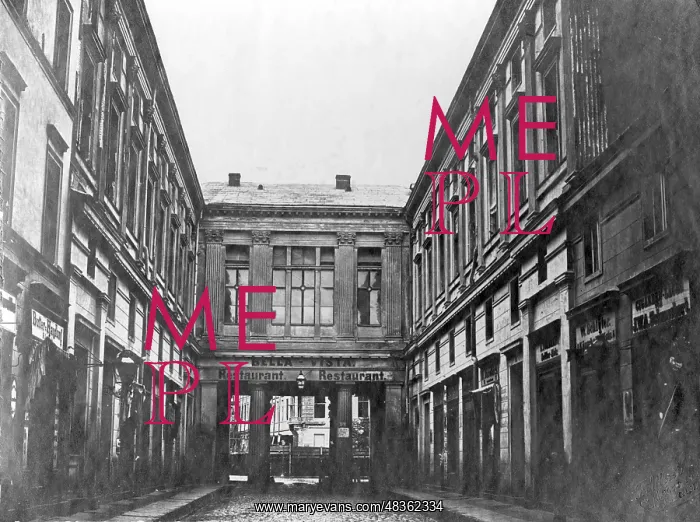: Passage of the Wilhelmstrasse in Berlin, 1860 : Passage of the Wilhelmstrasse in Berlin, 1860