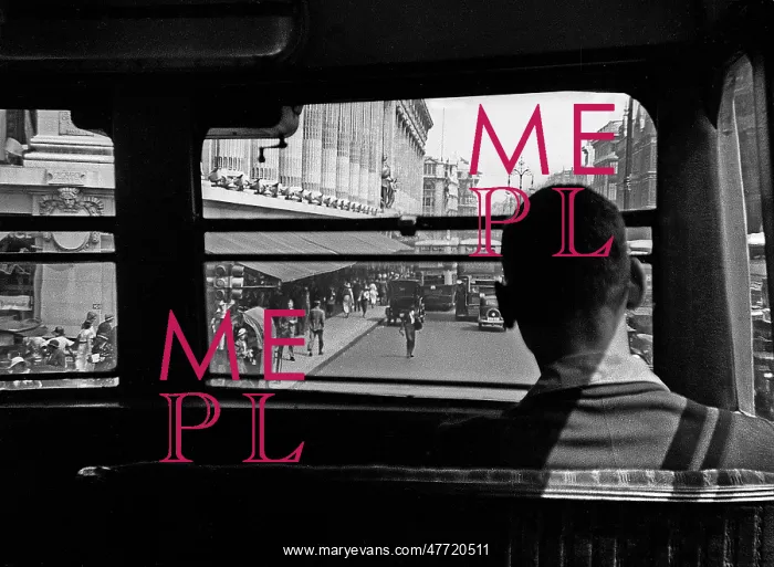  : Passenger on bus approaching Harrods store, London