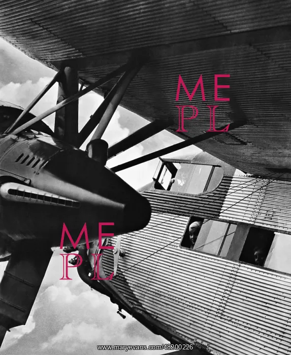 : Passenger plane before the take-off, 1932 : Passenger plane before the take-off, 1932