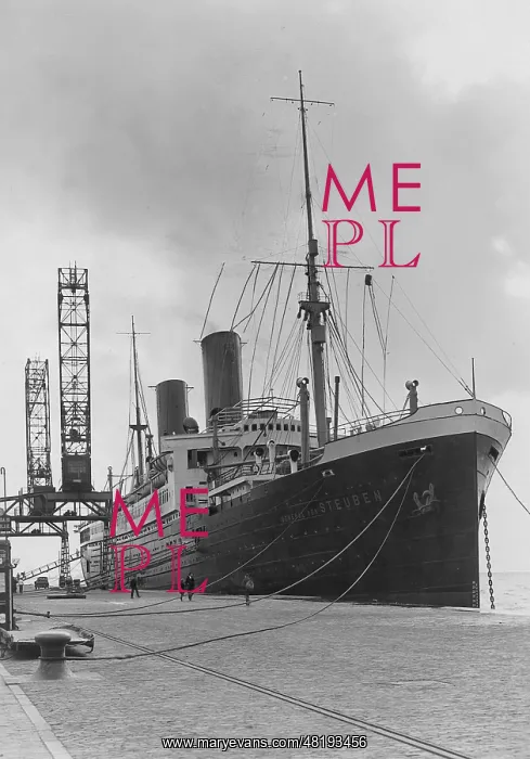 : The passenger ship General von Steuben in the port : The passenger ship General von Steuben in the port