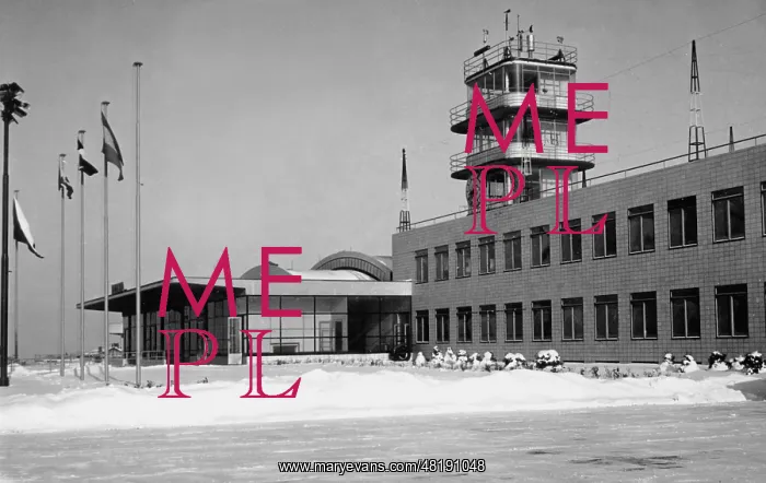  : The passenger terminal building of the airport of Prague, a