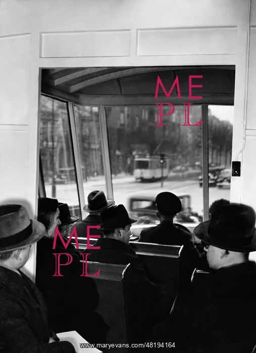  : Passengers in a bus, 1936