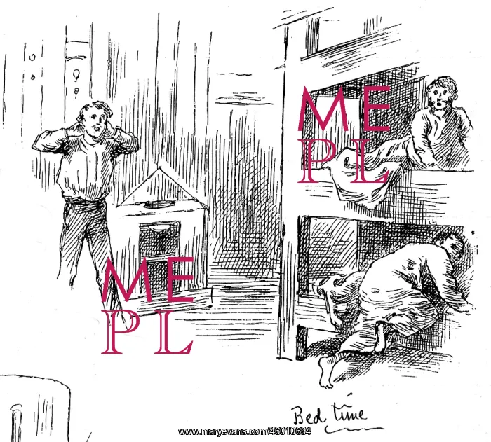 : Passengers going to bed on an Emigrant Ship, 1884 : Passengers going to bed on an Emigrant Ship, 1884