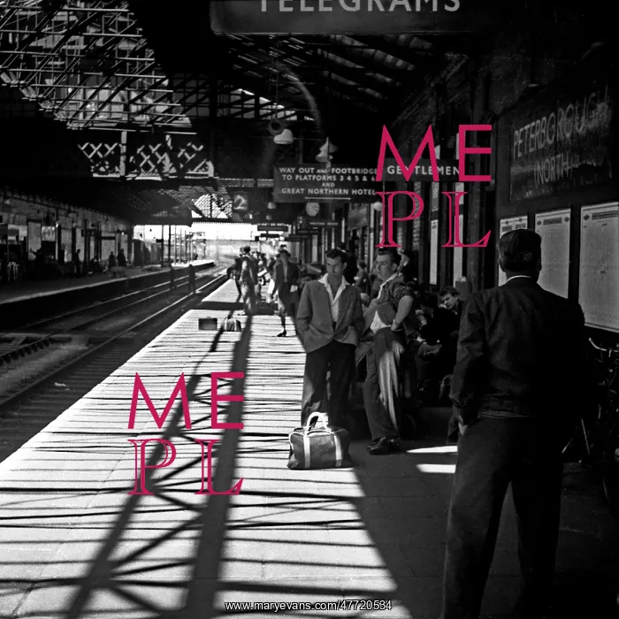 : Passengers on platform, Peterborough North station : Passengers on platform, Peterborough North station