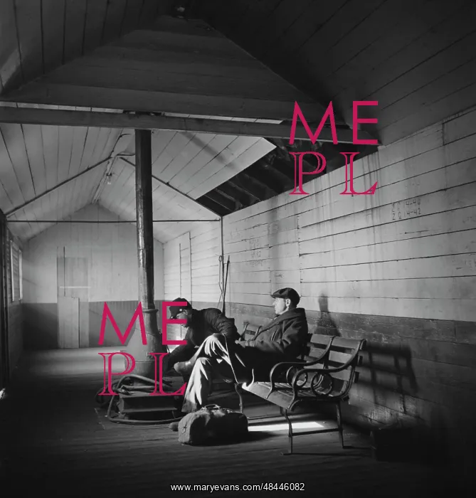 : Passengers waiting at a railroad station for : Passengers waiting at a railroad station for