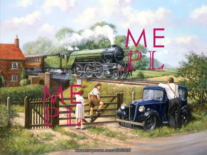 : Passing By, LNER Gressley V2, Austin Ruby : Passing By, LNER Gressley V2, Austin Ruby
