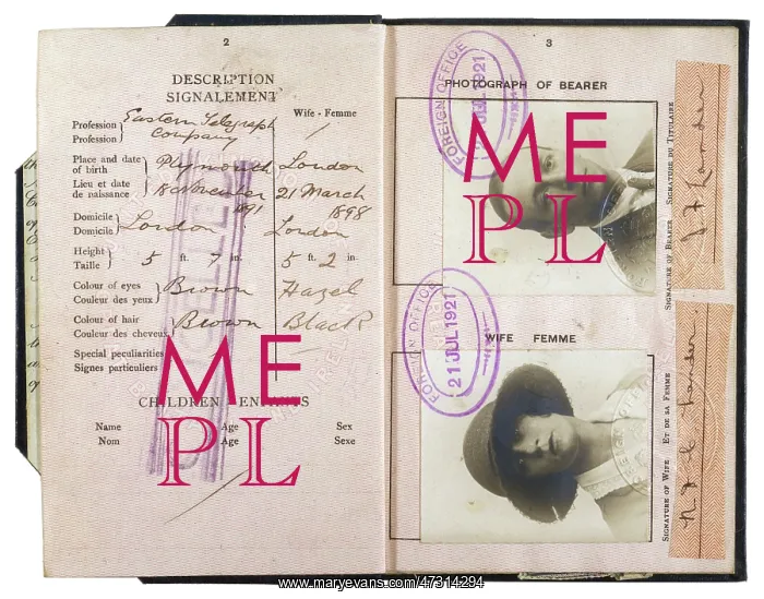 : Passport 1921 : Passport 1921