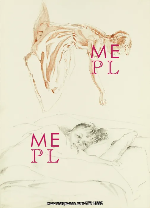 : Pastel studies of a boy and a girl : Pastel studies of a boy and a girl