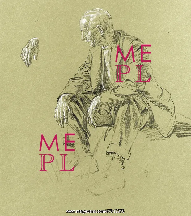 : Pastel study of an old man : Pastel study of an old man