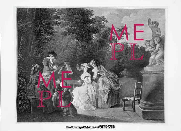  : Pastoral concert, engraving