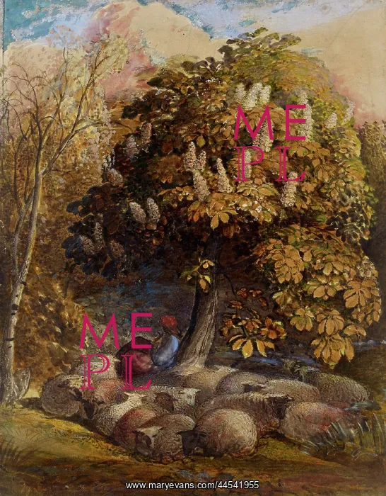 : Pastoral with a Horse Chestnut Tree : Pastoral with a Horse Chestnut Tree