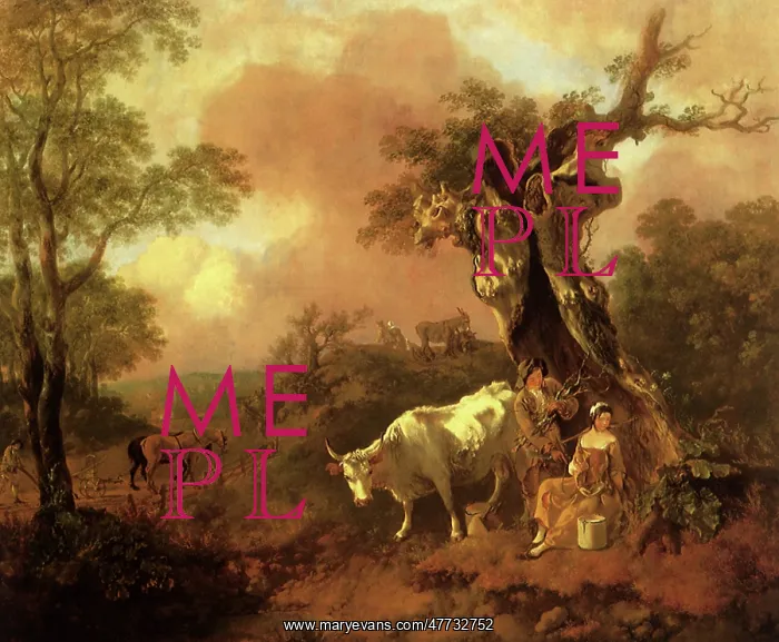 : Pastoral Scene, by Gainsborough : Pastoral Scene, by Gainsborough
