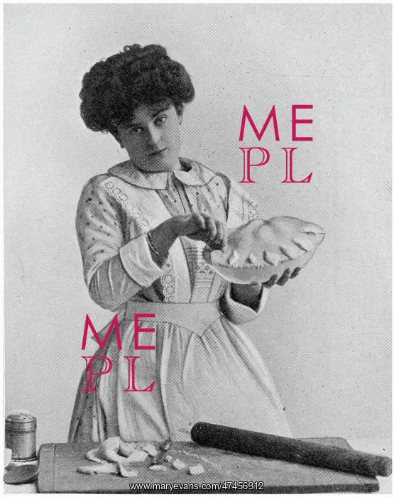 : Pastry making - Adding Decoration 1907 : Pastry making - Adding Decoration 1907