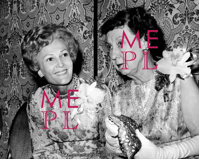 : Pat Nixon and Mamie Eisenhower talking to ? : Pat Nixon and Mamie Eisenhower talking to ?