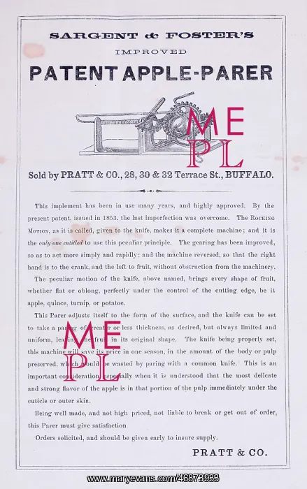 : Patent Apple Parer instructions : Patent Apple Parer instructions