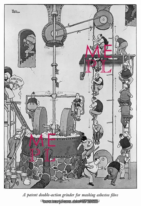  : Patent double action grinder for asbestos by Heath Robinson