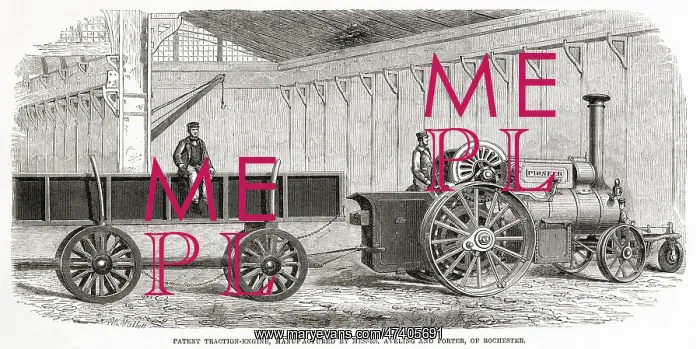 : Patent Traction Engine 1863 : Patent Traction Engine 1863