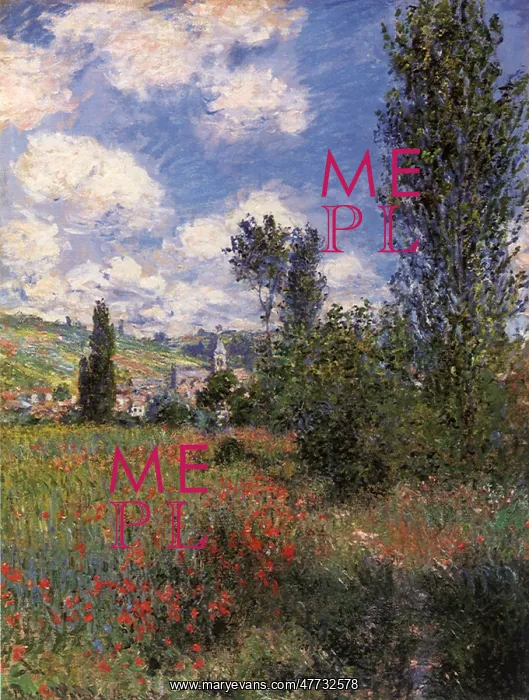 : Path in the Ile Saint-Martin, Vetheuil, by Monet : Path in the Ile Saint-Martin, Vetheuil, by Monet