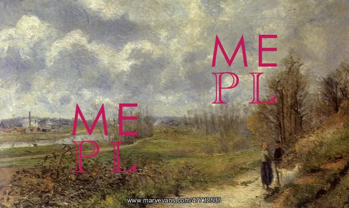 : Pathway at Chou in March, by Camille Pissarro : Pathway at Chou in March, by Camille Pissarro