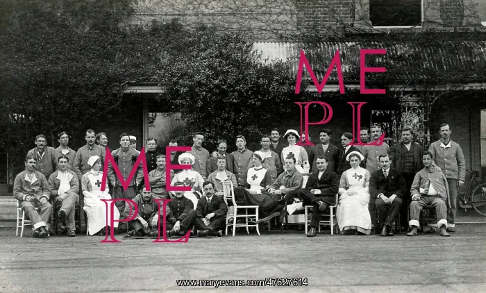 : Patients & VAD staff, Quex Park : Patients & VAD staff, Quex Park