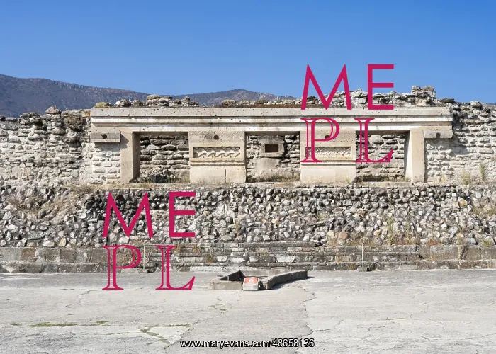 : Patio, Southern Group, Mitla, Oaxaca, Mexico : Patio, Southern Group, Mitla, Oaxaca, Mexico