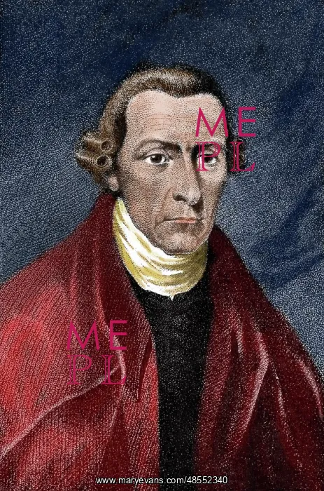 : Patrick Henry (1736-1799). Engraving. Colored : Patrick Henry (1736-1799). Engraving. Colored