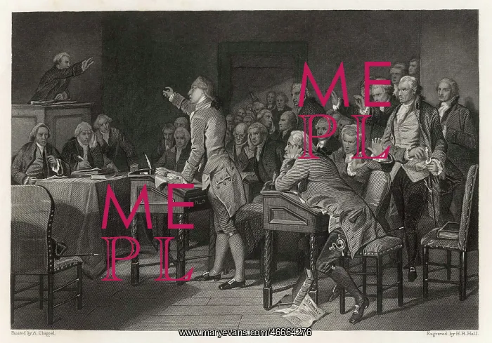 : Patrick Henry speaking against the Stamp Act : Patrick Henry speaking against the Stamp Act