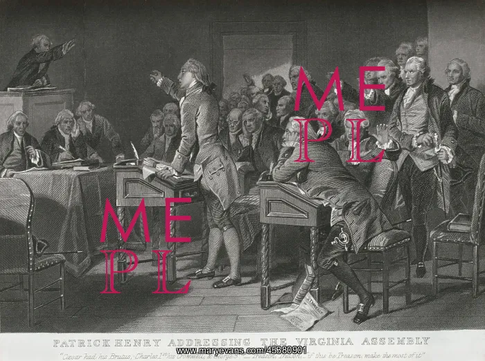 : Patrick Henry before the Virginia House of : Patrick Henry before the Virginia House of