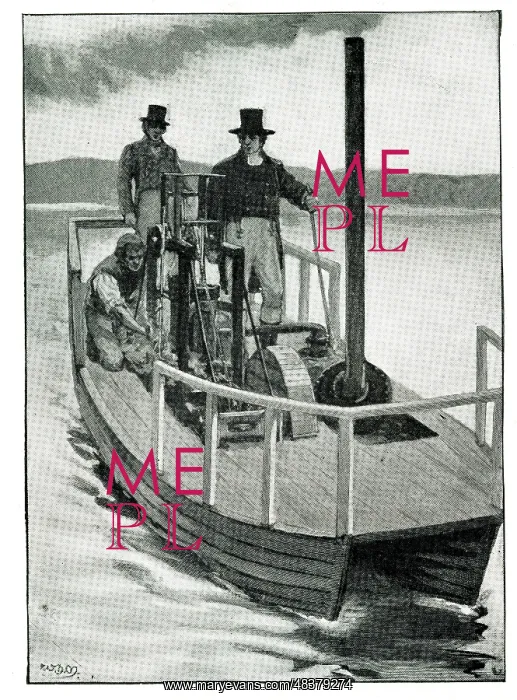  : Patrick Miller, the first steam engine boat, 1788