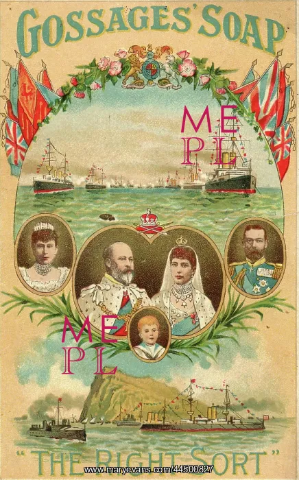 : Patriotic advert for Gossages Soap : Patriotic advert for Gossages Soap