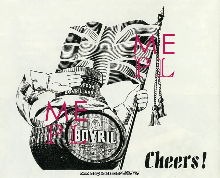 : Patriotic Bovril advertisement during WW2 : Patriotic Bovril advertisement during WW2