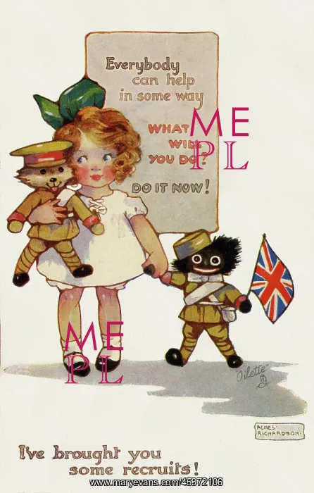 : Patriotic children World War I : Patriotic children World War I