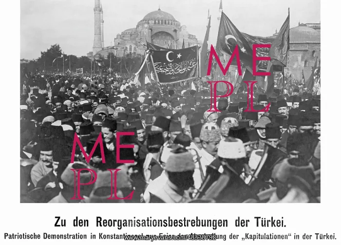 : Patriotic demonstration in Constantinople, 1914 : Patriotic demonstration in Constantinople, 1914